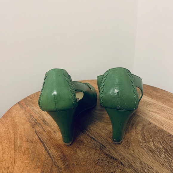 Rare Vintage Like — Epic Sz-8 Green Wedges - Picture 3 of 5